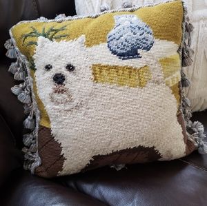 Vintage Needlepoint Pillow